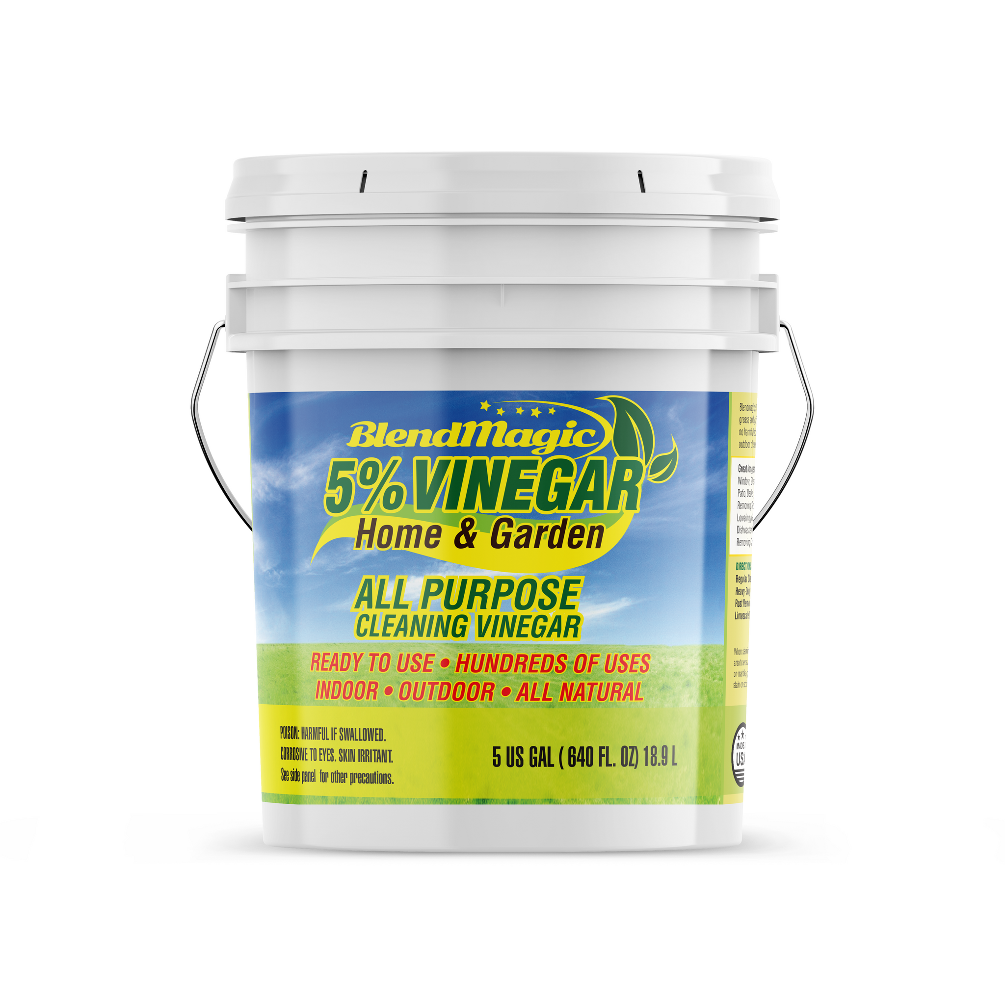 5% Acidity Cleaning Vinegar, 50 Grain White Vinegar 55 Gallon Drum