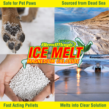 Load image into Gallery viewer, Blendmagic Mag Chloride Magnesium Pellets. Safe for Pets Ice Melt, Safe Paw Ice Melt, Dead Sea Mag Chloride, Pellets of Magnesium Chloride.
