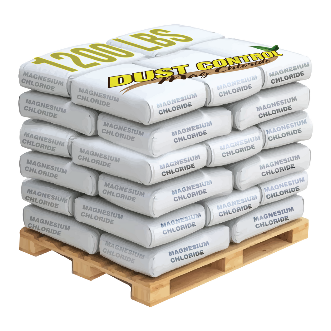 Magnesium Chloride Dust Control Pallets.