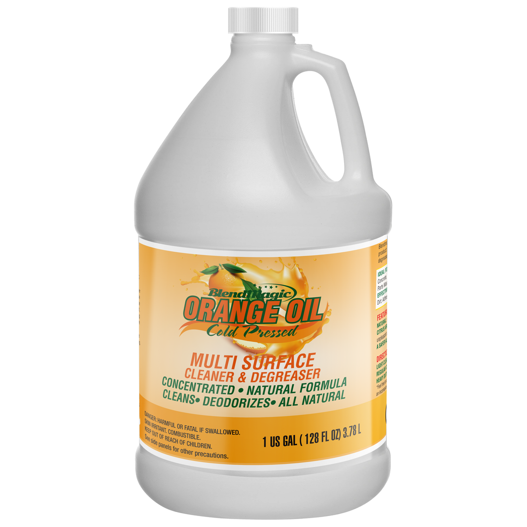 1 Gallon Cold Pressed Orange Oil. Concentrated Formula Degreaser.