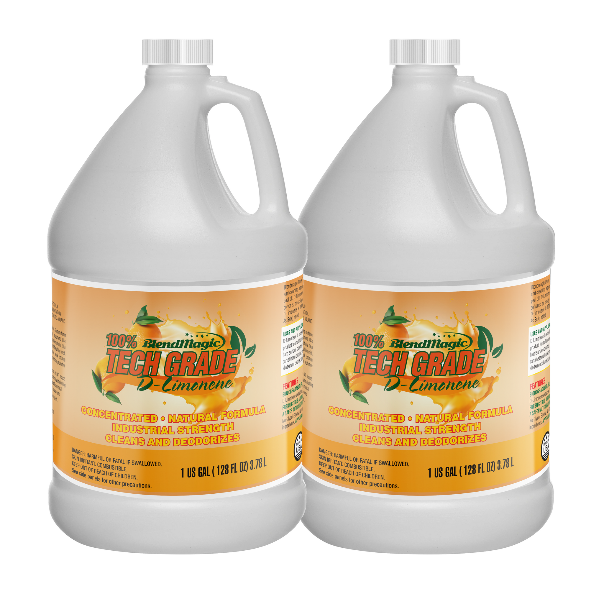 D-Limonene / Biodegradable / Citrus Solvent / 2 Gallon Case