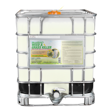 Load image into Gallery viewer, Blendmagic Weed Killer 275 Gallon Tote. Kills DANDELIONS, CLOVER, CHICKWEED, DOLLAR WEED, THISTLE, CRABGRASS, MOSS, WHITE COVER, AND GENERAL WEEDS AND GRASSES.

