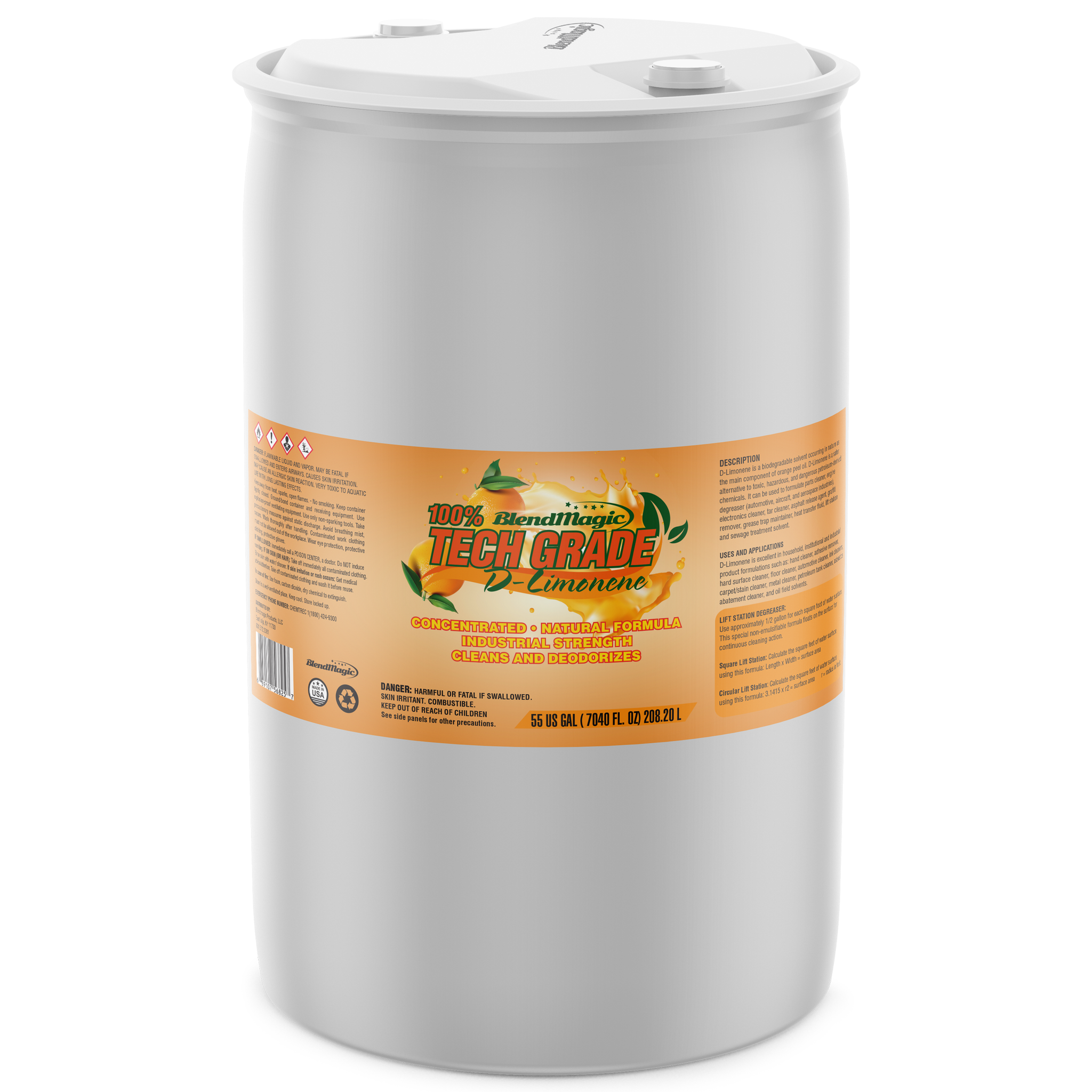 Blendmagic Pure Tech Grade d-Limonene 55 Gallon Drum – Blendmagic